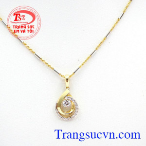 Bộ dây chuyền vàng tây nhập khẩu độc đáo,