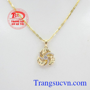 Bộ dây chuyền nữ vàng tây chất lượng cao, mẫu mã đẹp,