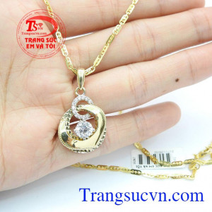 Bộ dây chuyền vàng tây là sự lựa chọn hàng đầu làm quà tặng cho một nửa yêu thương của bạn,Bộ dây chuyền kết hợp cá tính