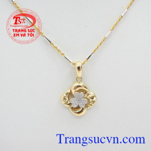 Bộ dây chuyền vàng tây nhập khẩu mẫu mã đẹp chất lượng cao,Bộ dây nhập khẩu cánh hoa tươi xinh