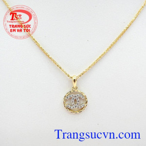Bộ dây chuyền vàng tây nữ, Bộ dây chuyền nhập khẩu chất lượng cao,Bộ dây chuyền xu hướng phái đẹp