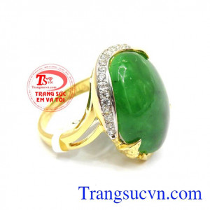 Nhẫn ngọc phỉ thúy mệnh mộc là nhẫn phong thủy phù hợp cho người mệnh mộc đem lại nhiều may mắn,tài lộc và sức khỏe cho người đeo