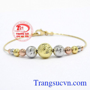 Lắc tay vàng Italy xinh xắn