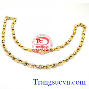 Dây nam vàng quyền uy đem lại vẻ đẹp mạnh mẽ cho người đeo