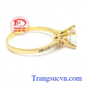Nhẫn nữ vàng tây dành cho phái đẹp phù hợp làm quà tặng sinh nhật hoặc trong các dịp ý nghĩa