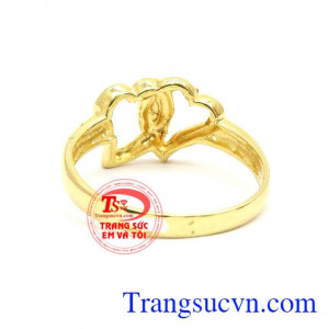 Nhẫn nữ vàng tây dành cho phái đẹp phù hợp làm quà tặng sinh nhật hoặc trong các dịp ý nghĩa