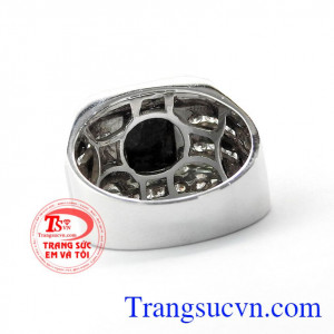 Sản phẩm chất lượng cao,uy tín, bảo hành 12 tháng giao hàng nhanh trên toàn quốc Nhẫn nam Sapphire sang trọng