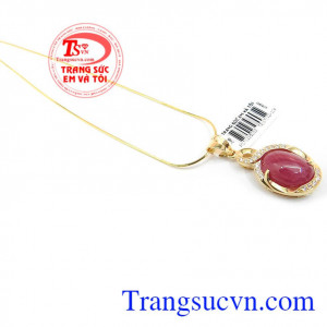 bộ dây chuyền quyến rũ, sang trọng,Bộ dây chuyền Ruby
