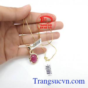 Sản phẩm mang đến vẻ đẹp quý phái,Bộ dây chuyền Ruby