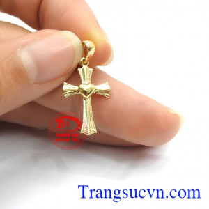 Thích hợp làm quà tặng cho người thân và bạn bè,Mặt thánh giá vàng 10k