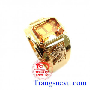 Nhẫn nam sapphire vàng