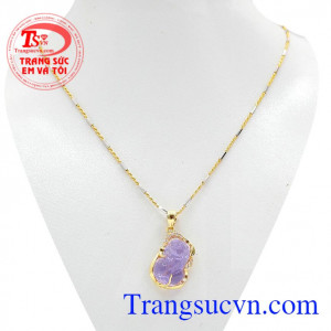 Bộ dây chuyền vàng tây chất lượng cao, đeo Bộ dây chuyến Tỳ Hưu chiêu tài sẽ mang lại may mắn, tài lộc, sự nghiệp cho chủ nhân