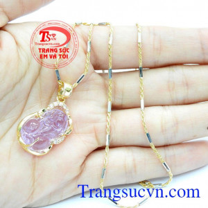 Bộ dây chuyền Tỳ Hưu phong thủy cho phái đẹp Bộ dây chuyến Tỳ Hưu chiêu tài