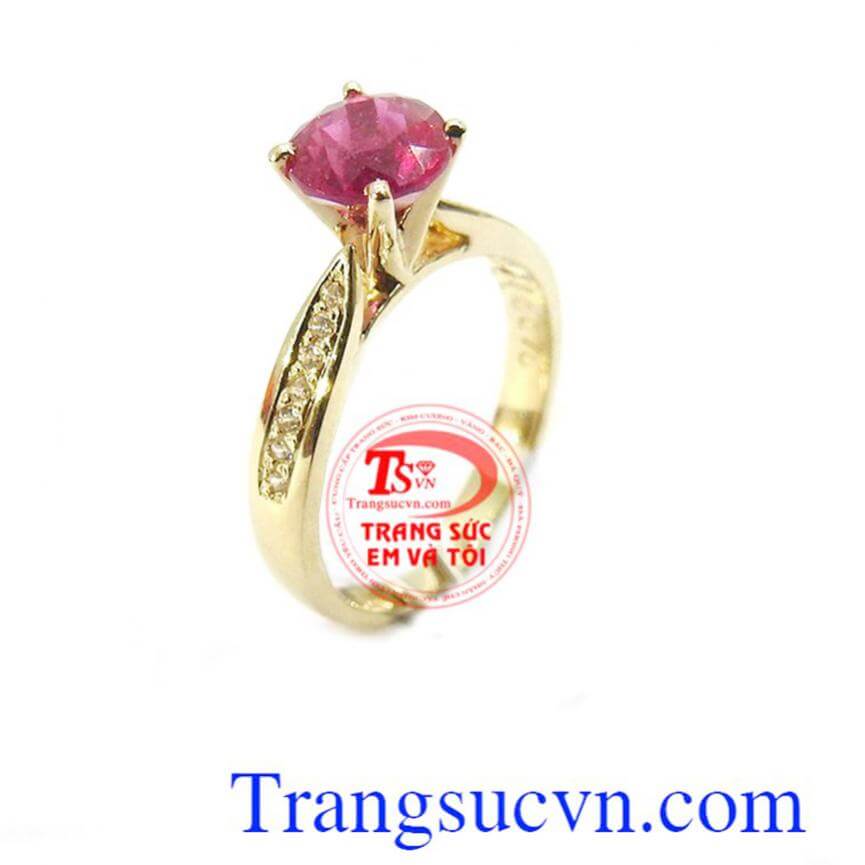 Nhẫn nữ ruby sang trọng