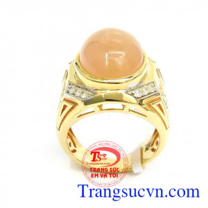 Nhẫn nam đá mặt trời tinh tế và đẳng cấp,Nhẫn nam đá mặt trời