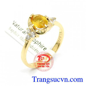 Nhẫn Sapphire sang trọng thời trang chất lượng cao giao hàng toàn quốc