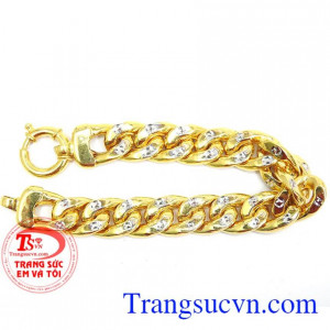 Sản phẩm vàng uy tín, bảo hành 6 tháng, giao hàng nhanh trên toàn quốc. Lắc tay nam sang trọng 