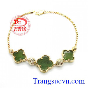 Lắc tay  cỏ 4 lá  may mắn