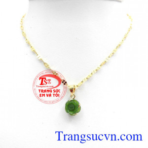Sản phẩm bảo hành 6 tháng, giao hàng nhanh trên toàn quốc,Bộ mặt dây hoa hồng xanh