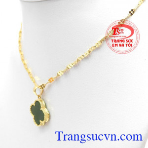 sản phẩm bảo hành 6 tháng, giao hàng nhanh trên toàn quốc,Bộ dây chuyền cỏ 4 lá