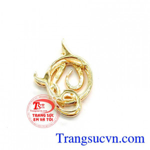Mặt Dây Chuyền Chữ QT Đẹp, Mặt dây chữ vàng 10k