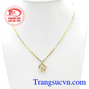 Bộ dây chuyền mặt chữ TQ,Bộ Dây Chuyền Chữ TQ Độc Đáo