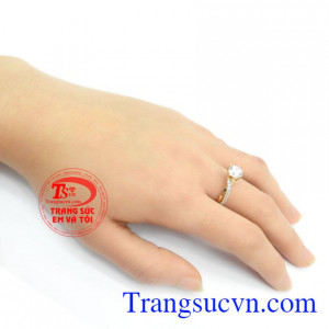  Nhẫn nữ vàng tây dành cho phái đẹp