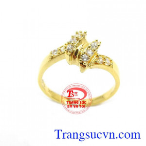 Nhẫn Vàng Phong Cách Mới, Nhẫn nữ vàng tây thời trang