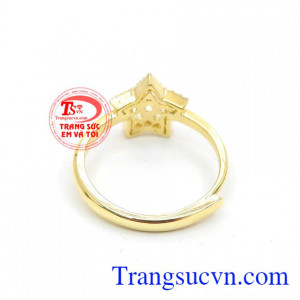 Nhẫn nữ vàng tây dành cho phái đẹp phù hợp làm quà tặng sinh nhật hoặc trong các dịp ý nghĩa