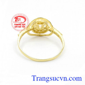 Nhẫn nữ vàng tây dành cho phái đẹp phù hợp làm quà tặng sinh nhật hoặc trong các dịp ý nghĩa