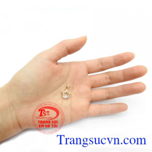 Mặt dây chuyền chất lượng cao giao hàng toàn quốc,Mặt Dây Ngôi Sao Đính Đá