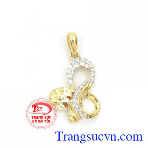 Mặt dây chuyền vàng tây,Mặt Dây Chuyền Hàn Quốc Đẹp