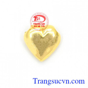 Mặt dây chuyền vàng tây,Mặt Dây Trái Tim Xinh Xắn