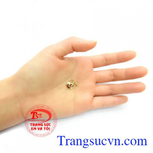 Mặt Dây Chuyền Vàng Khóa Trái Tim với kiểu dáng nhẹ nhàng tinh tế phong cách Hàn Quốc,Mặt Dây Chuyền Vàng Khóa Trái Tim