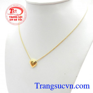 Bộ dây chuyền vàng tây,Bộ dây chuyền là sự lựa chọn tuyệt vời cho người phụ nữa bạn yêu thương