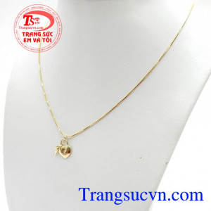 Bộ dây chuyền nữ,Bộ Dây Chuyền Chìa Khóa Trái Tim