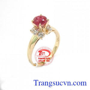 Nhẫn nữ Ruby may mắn là sản phẩm nhẫn nữ ruby cao cấp
