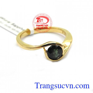 Nhẫn nữ sapphire quý phái,bảo hành 12 tháng, có giấy kiểm định, giao hàng nhanh trên toàn quốc
