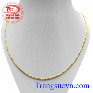 Dây chuyền nữ cao cấp là sản phẩm dây chuyền vàng Italy 18k,