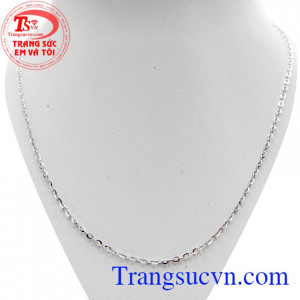 Dây vàng trắng cao cấp là sản phẩm vàng trắng được nhập khẩu trực tiếp từ Italy vàng 18k, trang sức vàng dành tặng cho phái nữ.