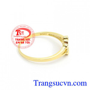 Nhẫn nữ vàng tây dành cho phái đẹp phù hợp làm quà tặng sinh nhật hoặc trong các dịp ý nghĩa