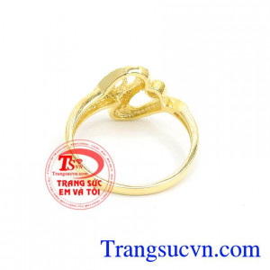 Nhẫn nữ vàng tây dành cho phái đẹp phù hợp làm quà tặng sinh nhật hoặc trong các dịp ý nghĩa