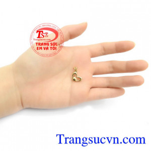 Thích hợp làm quà tặng cho người thân và bạn bè,Mặt Dây Trái Tim Trang Nhã