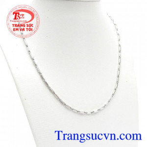 Dây Chuyền Vàng Trắng Nhập Khẩu Ý vàng 18 kiểu dáng độc đáo, cá tính cho phái mạnh