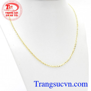 Dây Chuyền Ý Phong Cách Quý Phái Nhập khẩu nguyên chiếc từ Italy kiểu dáng sang trọng, quý phái, hợp với nhiều phong cách thời trang phái đẹp.