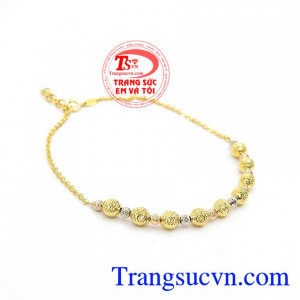 Lắc chân vàng 18k chất lượng đảm bảo,