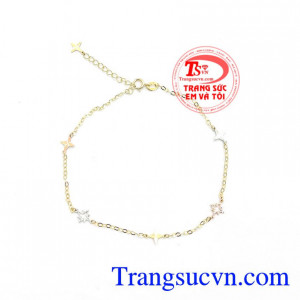 Lắc Chân Ý Sang Trọng Tinh Tế thương hiệu Em Và tôi uy tín, chất lượng,lắc chân vàng 18k đẹp,