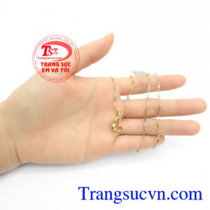 Bộ Dây Chuyền Vàng Tây Tinh Tế