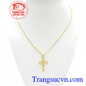 Bộ Dây Chuyền Mặt Dây Thánh Giá kiểu dáng đẹp, chất lượng đảm bảo,Bộ Dây Chuyền Mặt Dây Thánh Giá