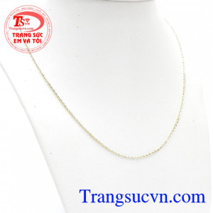 Dây Chuyền Vàng Ý Độc Đáo kiểu dáng đẹp nhập khẩu Ý, Dây chuyền vàng 18k